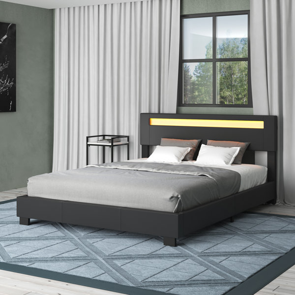 Orren Ellis Aughe Upholstered Platform Bed & Reviews Wayfair